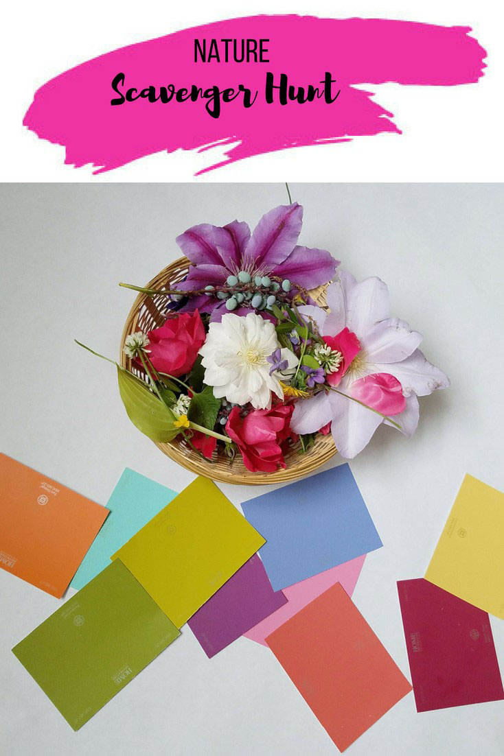 Fun, easy activity to do with your kids that helps them learn colors and appreciate the beautiful nature around them! | www.relishsmallmoments.com